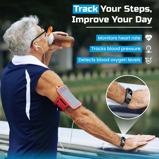Senior Smartwatch - Activity Tracking - LED Display