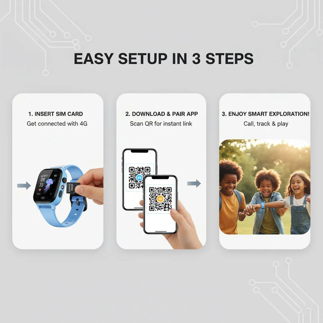 Kids Smartwatch - GPS Tracking - Video Calling