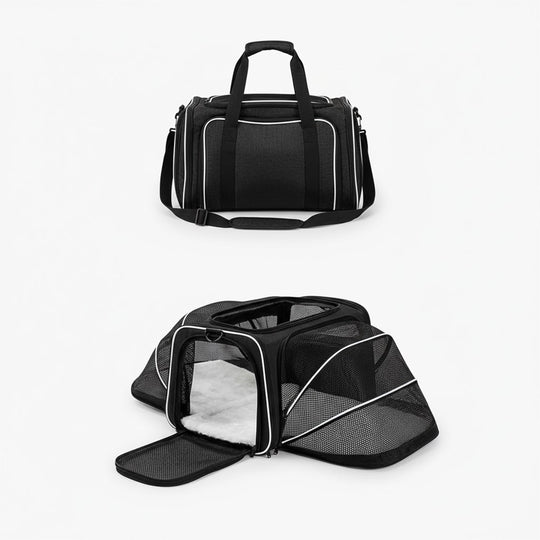 Expandable Pet Carrier - Travel-Friendly - Mesh Design