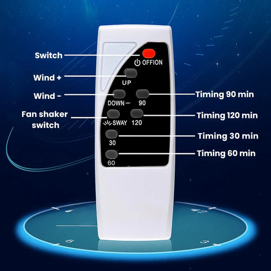 16 Inch Bladeless Fan - Remote Control - Modern Design