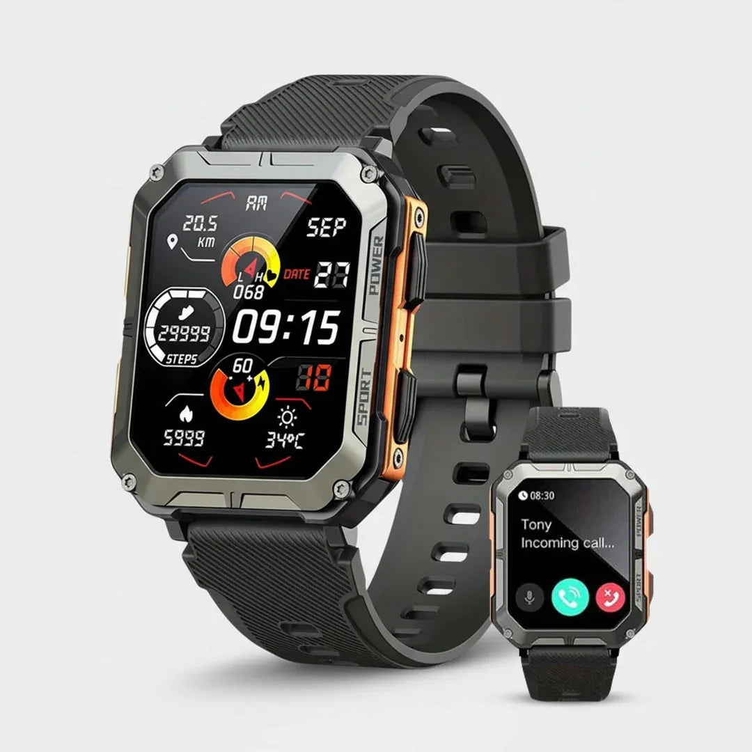 Smartwatch - Rugged Design - Health Tracking