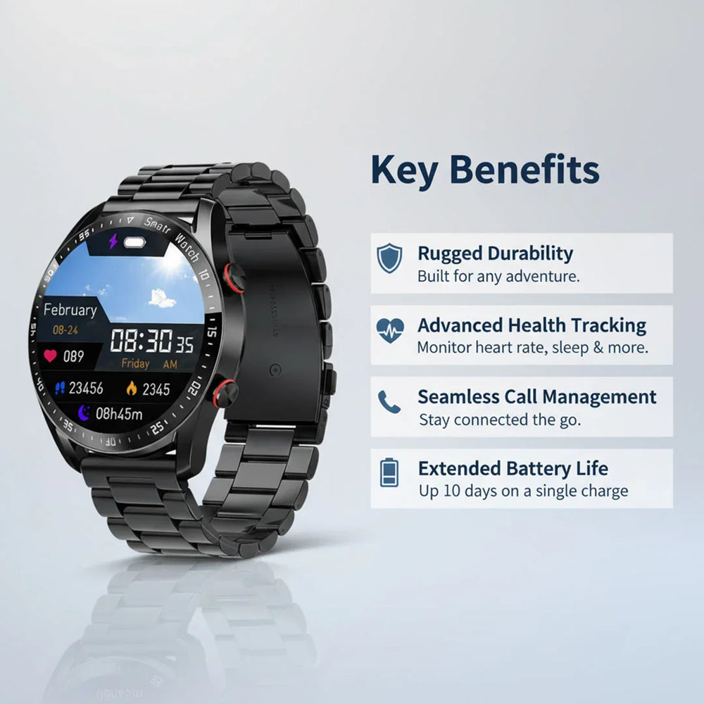 Smartwatch - Rugged Design - Health Tracking