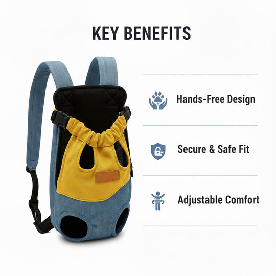 Hands-Free Pet Backpack - Small Pets - Secure Fit
