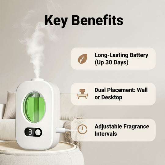 Automatic Diffuser - Ultrasonic Technology - Adjustable Settings