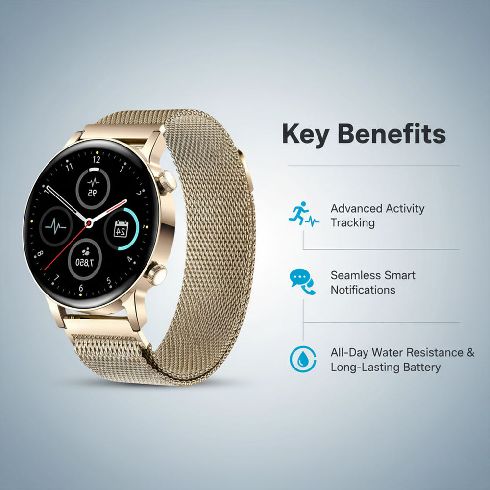 Women’s Smartwatch - Health Monitoring - Message Alerts