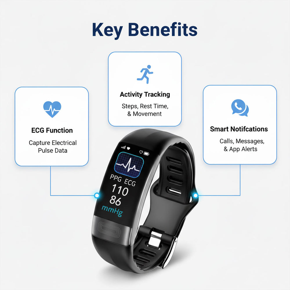 Smartwatch - ECG Function - Fitness Tracking