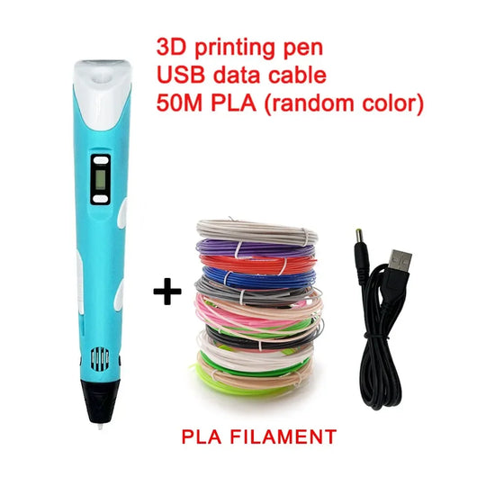 3D Printing Pen - LCD Screen - Kids Drawing