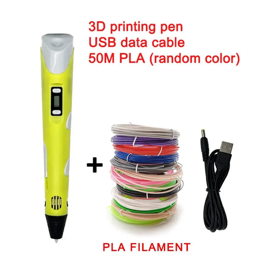 3D Printing Pen - LCD Screen - Kids Drawing