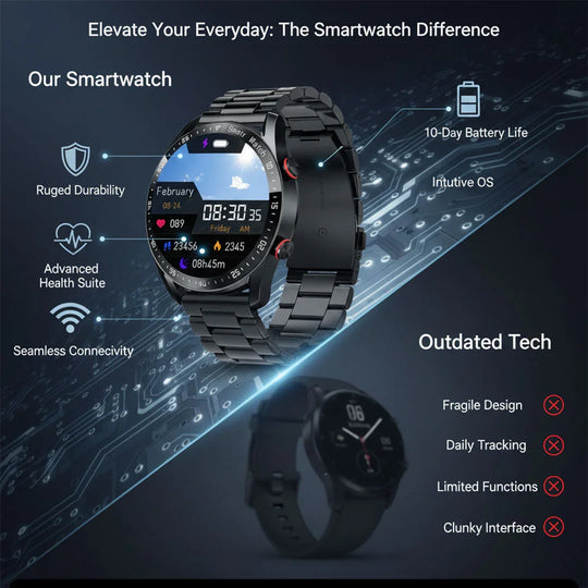 Smartwatch - Rugged Design - Health Tracking