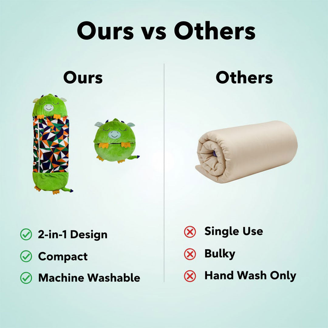 Kids Sleeping Bag - Plush Toy - 2-in-1 Design