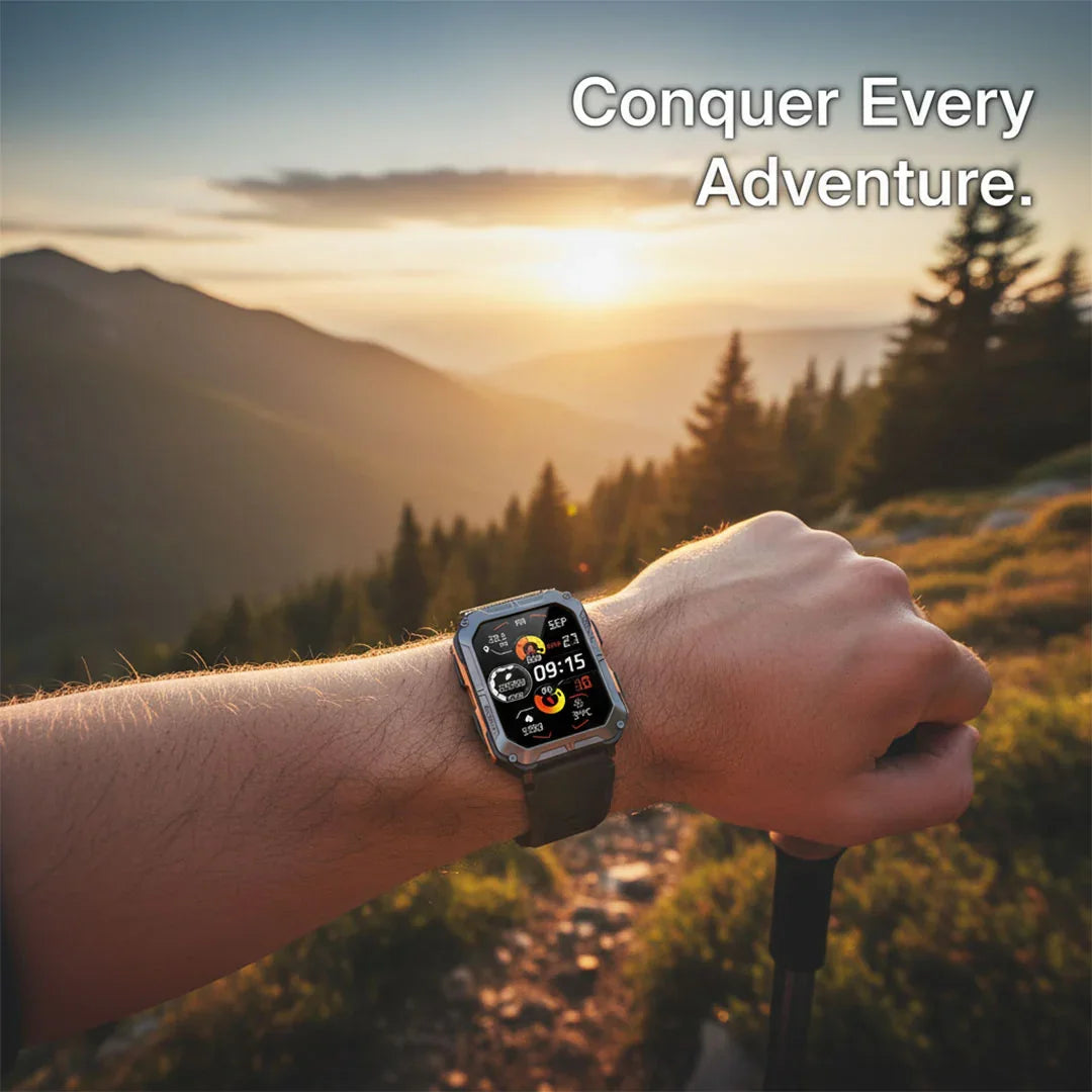 Smartwatch - Rugged Design - Health Tracking