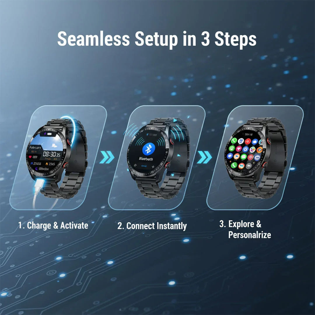 Smartwatch - Rugged Design - Health Tracking