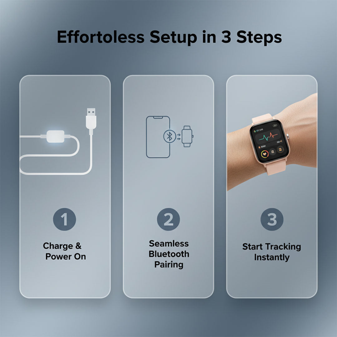 Smartwatch - Wellness Tracking - Bluetooth Connectivity