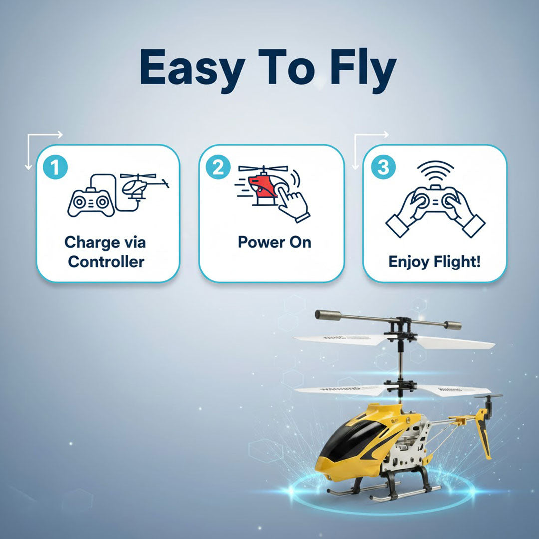 Mini RC Helicopter - Gyro System - Strong Frame