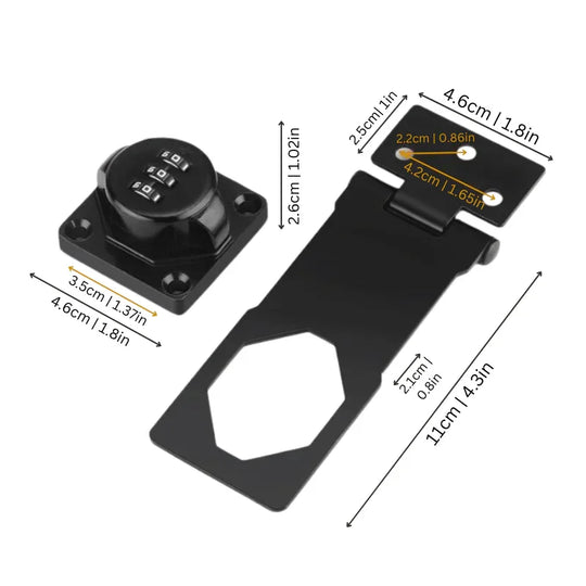 Cabinet Lock - Keyless Security - Zinc Alloy