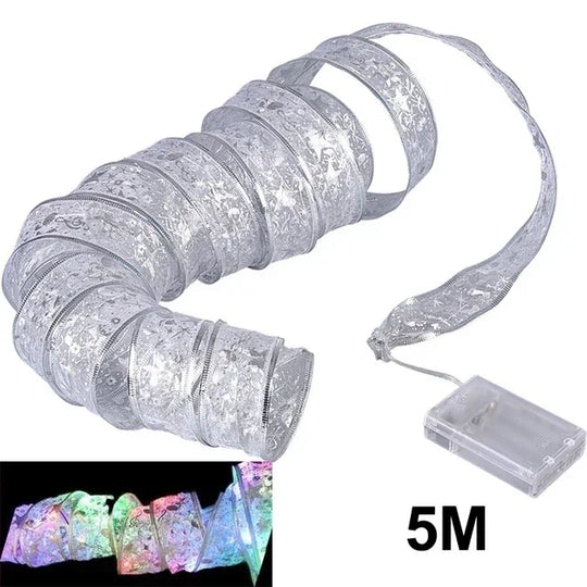 Christmas Lights Ribbon - Twinkle Ribbon - Festive Decoration
