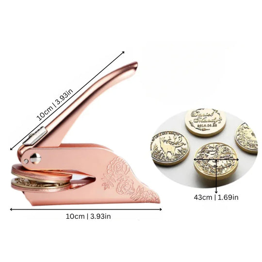 Custom Library Embosser - Personalised Stamp - Elegant Design