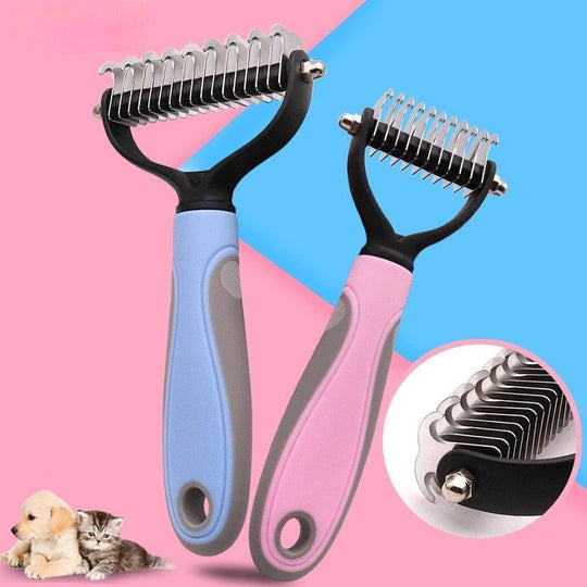 Detangling Pet Comb - Two-Sided Design - Stainless Steel