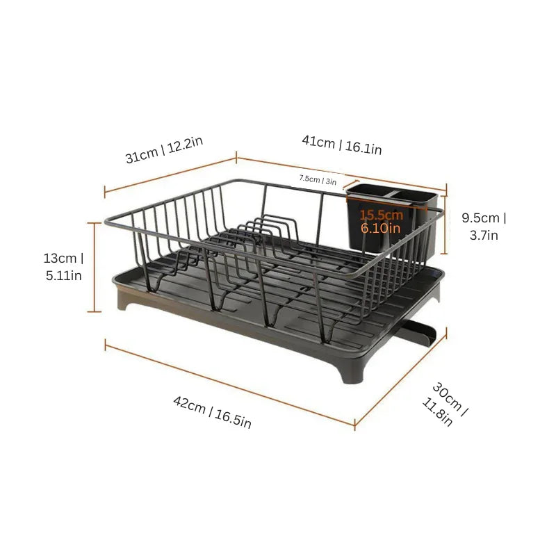 Dish Rack - Stainless Steel - Drip Tray