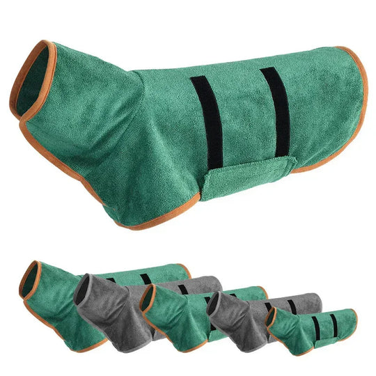 Dog Bathrobe - Quick-Drying - Adjustable Fit