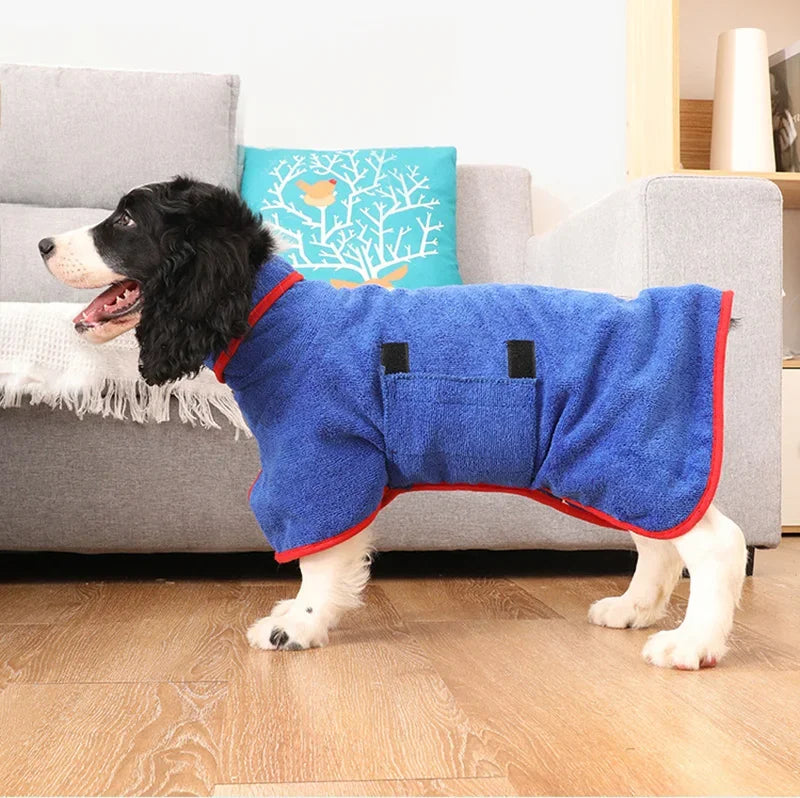 Dog Bathrobe - Quick-Drying - Adjustable Fit