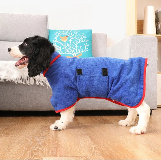 Dog Bathrobe - Quick-Drying - Adjustable Fit