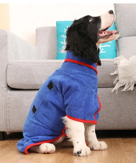 Dog Bathrobe - Quick-Drying - Adjustable Fit