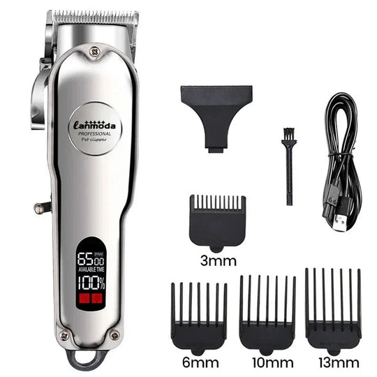 Dog Hair Clipper - Rechargeable Trimmer - Metal Design