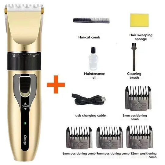 Dog Hair Clipper - Rechargeable Trimmer - Metal Design