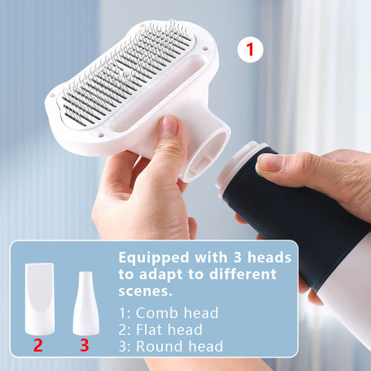 Dog Hair Dryer - Grooming Brush - Styling Comb