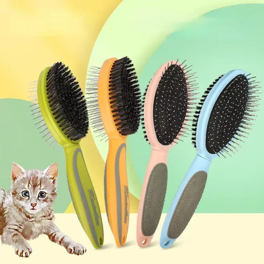 Double-Sided Pet Brush - Grooming Tool - Coat Care