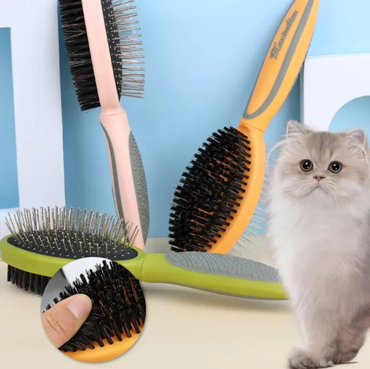 Double-Sided Pet Brush - Grooming Tool - Coat Care