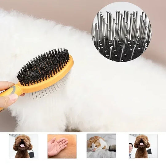 Double-Sided Pet Brush - Grooming Tool - Coat Care