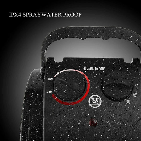 Electric Heater Fan - Greenhouse Use - IPX4 Rated