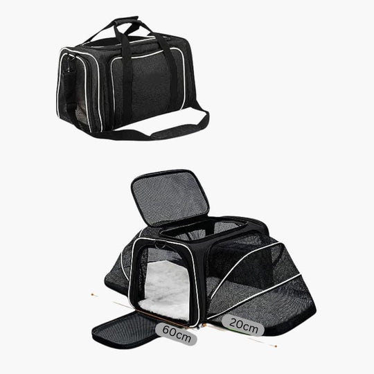 Expandable Pet Carrier - Travel-Friendly - Mesh Design