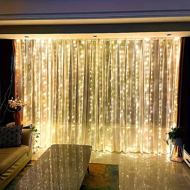 Fairy Light Curtain - USB LED - Remote Control