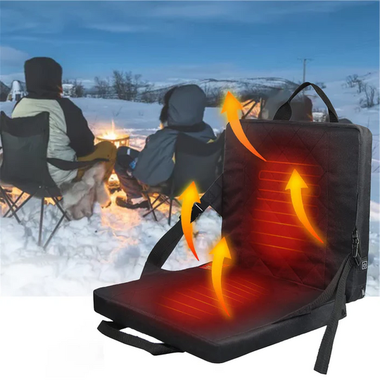 Foldable Heated Seat Cushion - 3 Temperature Settings - USB Powered