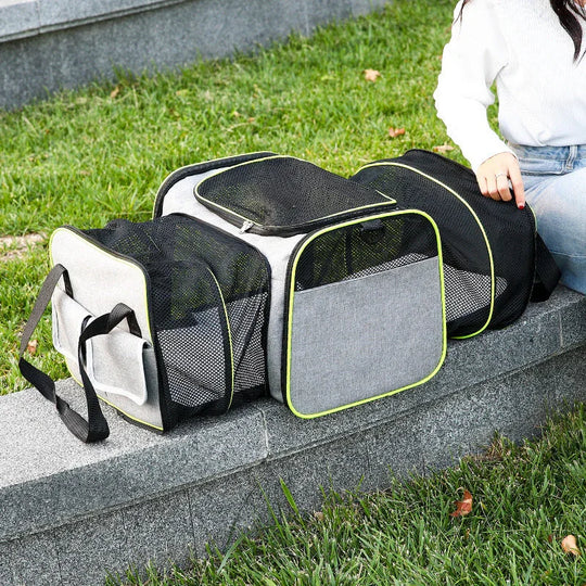 Foldable Pet Carrier - Compact Design - Secure Travel