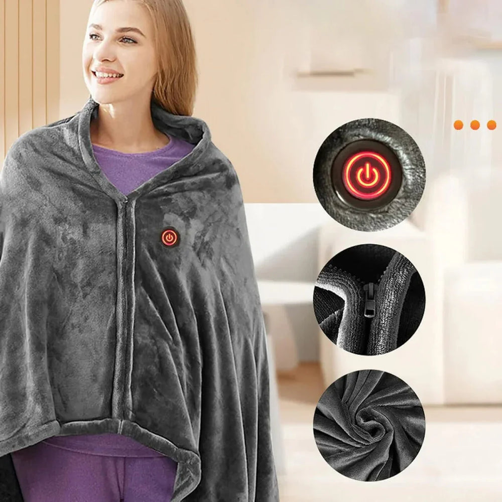 Heated Shawl - Portable USB - Adjustable Settings