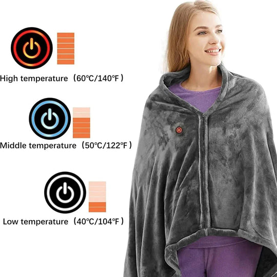Heated Shawl - Portable USB - Adjustable Settings