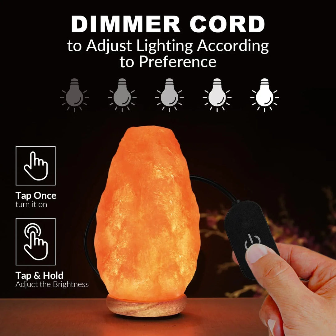 Himalayan Salt Lamp - USB Powered - Crystal Design