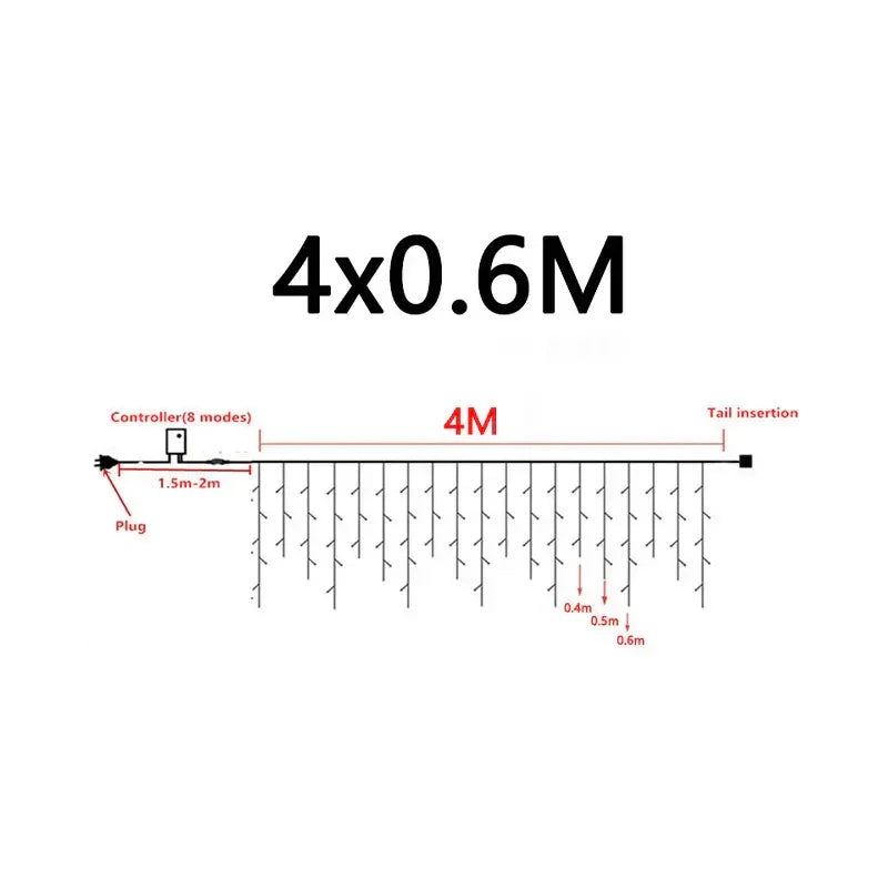 Icicle Lights - Outdoor Lighting - LED Decor