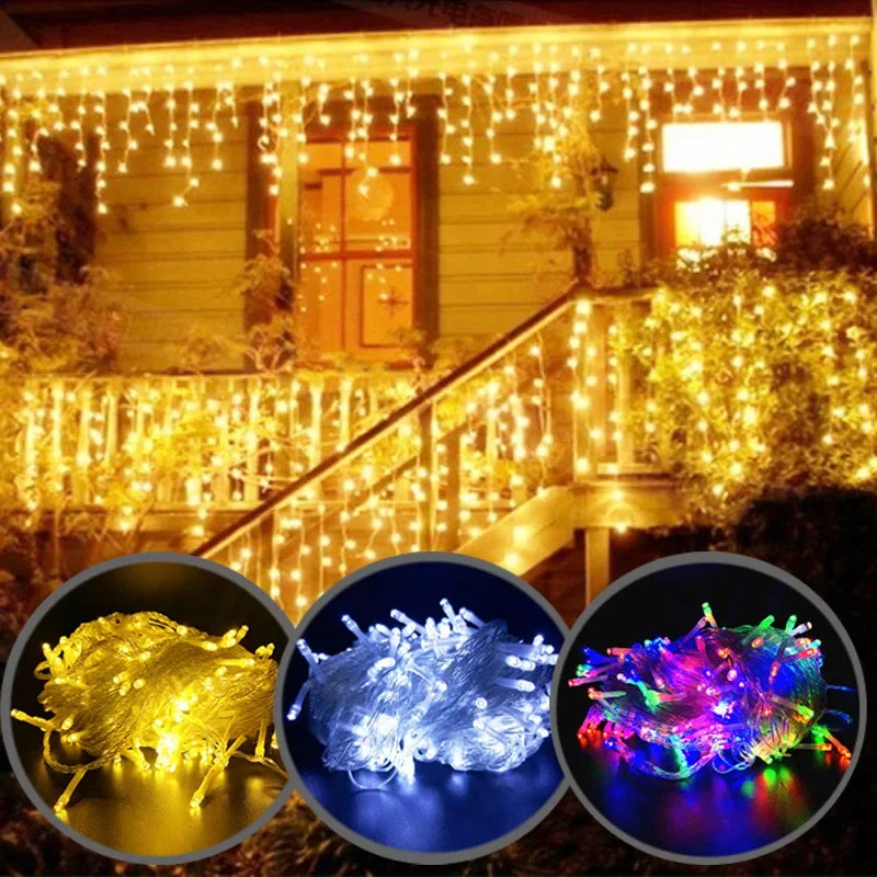 Icicle Lights - Outdoor Lighting - LED Decor