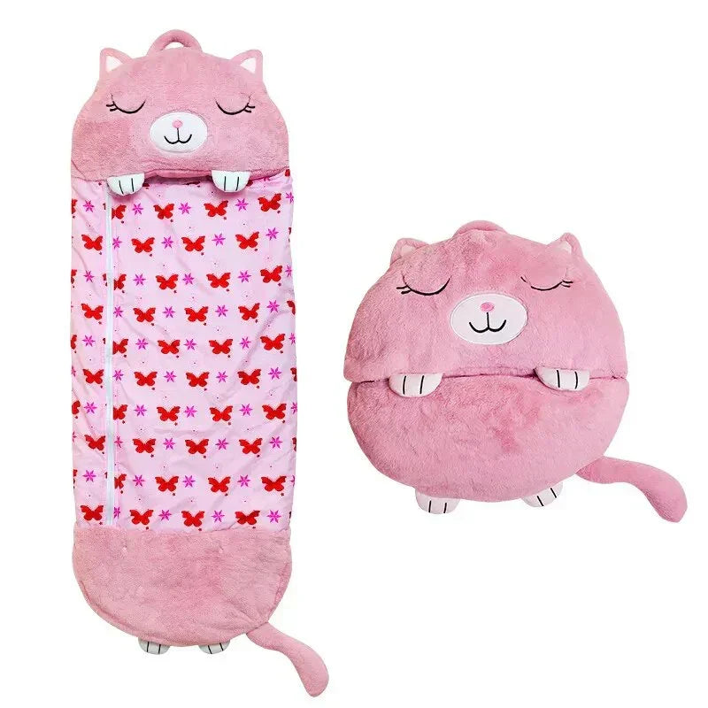 Kids Sleeping Bag - Plush Toy - 2-in-1 Design