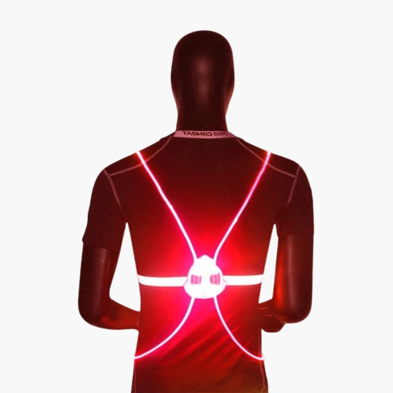 LED Safety Vest - Reflective Light - Adjustable Strap