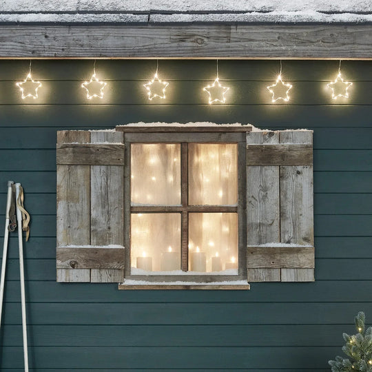 LED Star String Lights - Christmas Decorations - Indoor and Outdoor