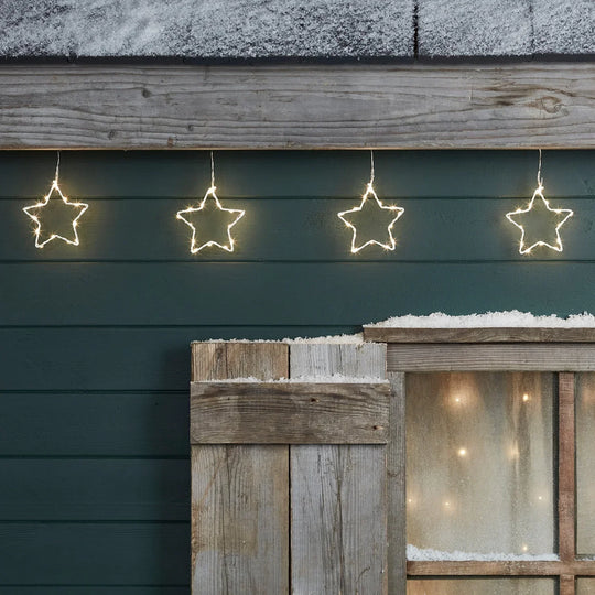LED Star String Lights - Christmas Decorations - Indoor and Outdoor