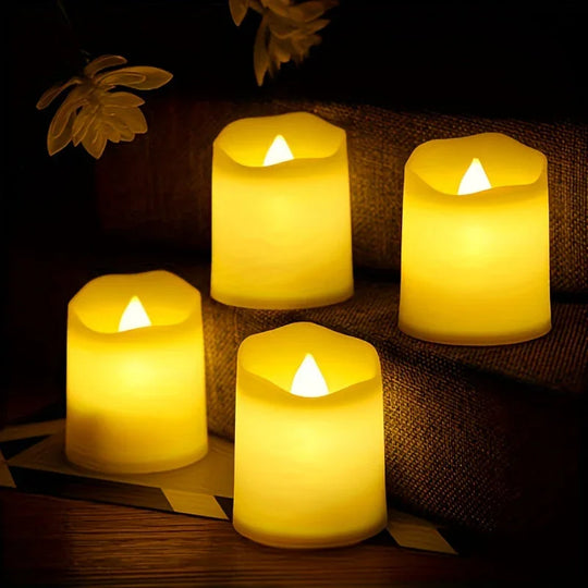 LED Tea Lights - Battery Operated - Flameless Candles - Luvonic