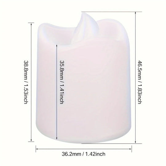 LED Tea Lights - Battery Operated - Flameless Candles - Luvonic