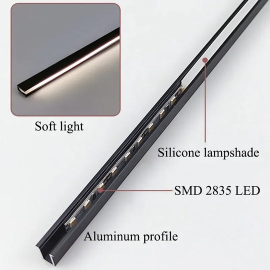 LED Under Cabinet Light Bar - Ultra Thin - Customizable Length